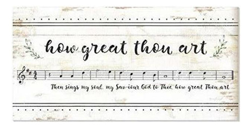 Señales - How Great Thou Art Rustic Wood Wall Sign