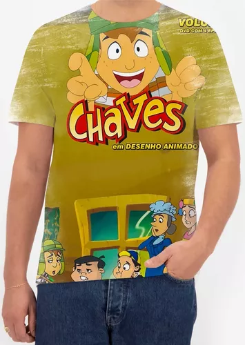 T-SHIRT CHAVES E CHIQUINHA - BRANCO, Atacado Tshirt