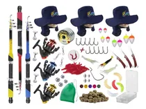 Comprar Kit Pesca 3 Varas Tel 1,70m + 3 Molinetes + Estojo Cu002F Acess.