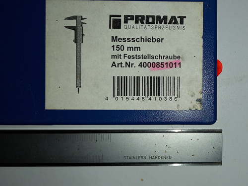 Imagen 4 de 5 de Calibrador Vernier 6 Y 12 Pulgadas Promat