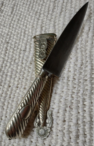 Cuchillo Puñal Alpaca Tandil Verijero Plateado (Usado)