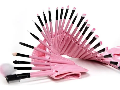 Kit de brochas de maquillaje profesional de 32 piezas con funda