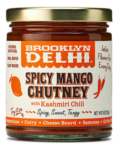 Brooklyn Delhi Chutney Picante De Mango - 9 Onzas - Hecho Co