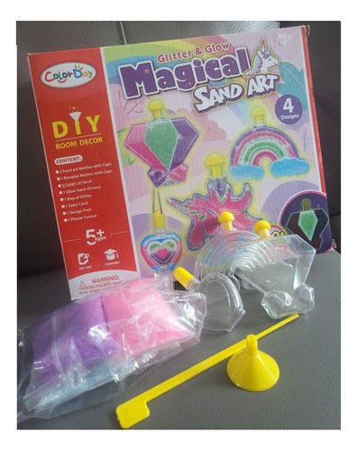 Kit De Arte Con Arena Para Niños Juego Sensorial Unicornio