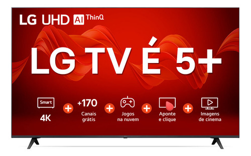 Televisor inteligente Uhd UR8750 65" 4k 2023 Smart Magic Control LG Black