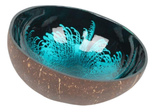 Cuenco Decorativo De Coco Para Llaves, Soporte De Azul