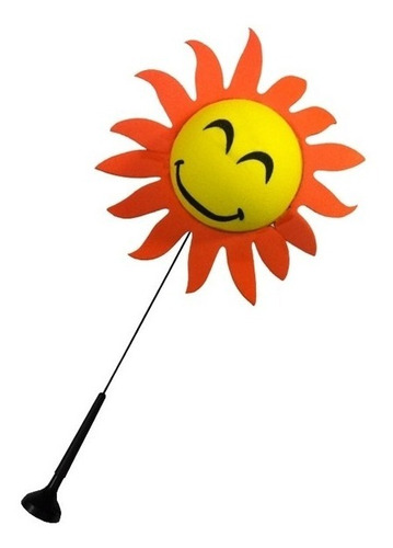 Imagem 2 de 3 de Bola Bolinha Topper Enfeite Para Antena De Carro Sol Feliz