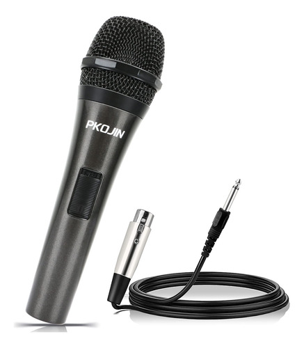 Micrófono De Karaoke Con Cable De 3 Metros Para Cantar Negro