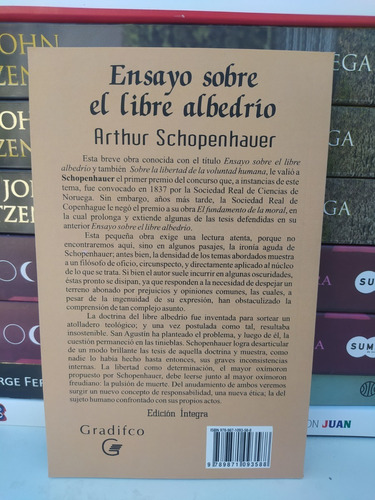 Ensayo Sobre El Libre Albedrio - Arthur Schopenhauer