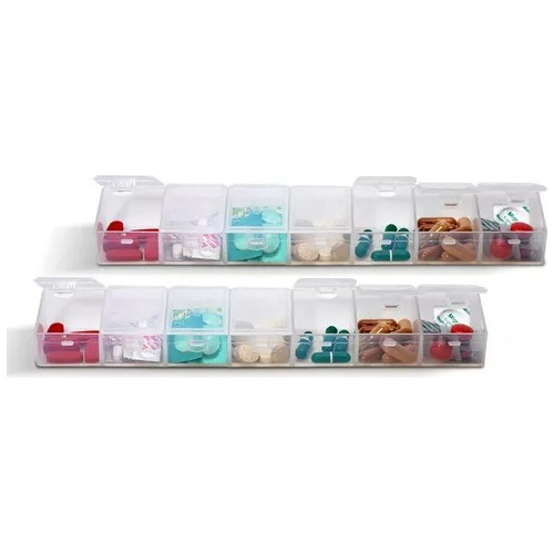 Pastillero Organizador Plastico Semanal Colombraro