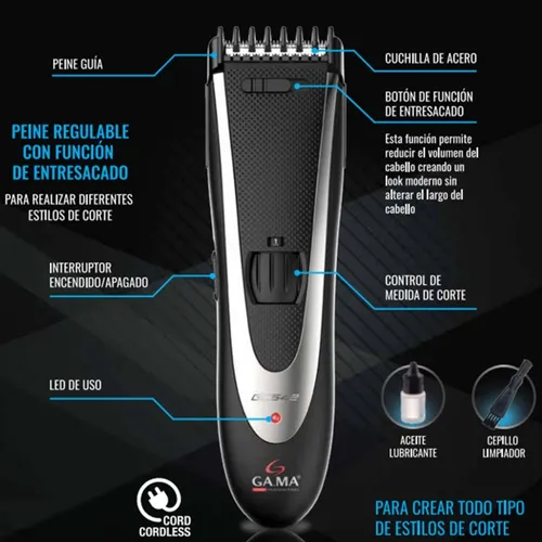 Cortador de cabello gama gc542 220v new arrivals