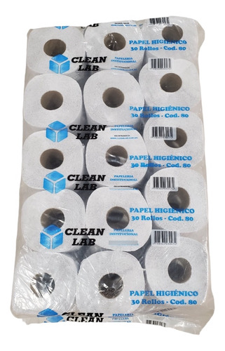 Papel Higiénico Blanco 2 Bolsones X 30 Rollos X 80 Mts 3.2k