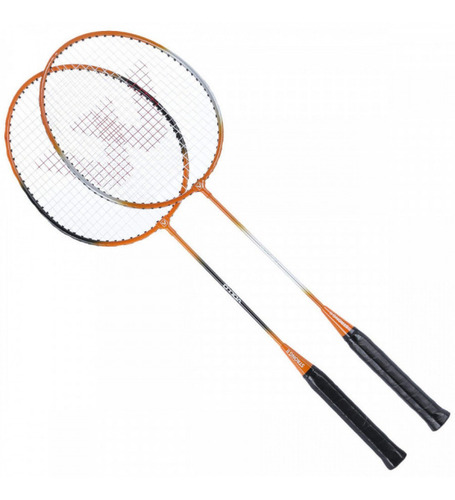 Par De Raquetes Badminton + 3 Petecas E Bolsa Para Transport
