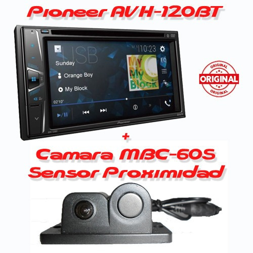 Pantalla Dvd Pioneer Avh120bt Camara De Retroceso Con Sensor