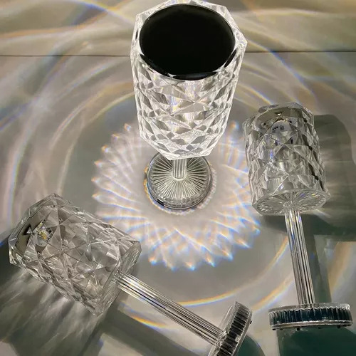 Lámpara De Mesa De Cristal, Lámparas De Noche Led, Bar