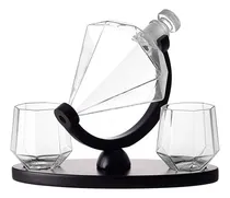Comprar Juego De Decantadores De Whisky De Diamantes, Con 2 Vasos De