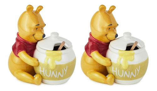 Juego De 2 Tarro De Miel Cerámica Winnie The Pooh Hallmark