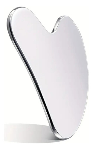 Gua Sha Masajeador Facial, Acero Higiénico, Glow Insta Plata
