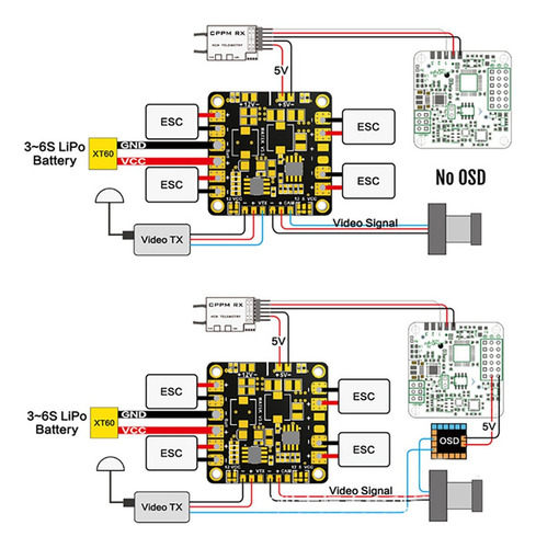 Placa De Distribución De Energía Power Hub Pdb Con Bec 5v Y