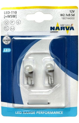 Kit Ampolletas Led Narva T10 W5w Cola De Pez