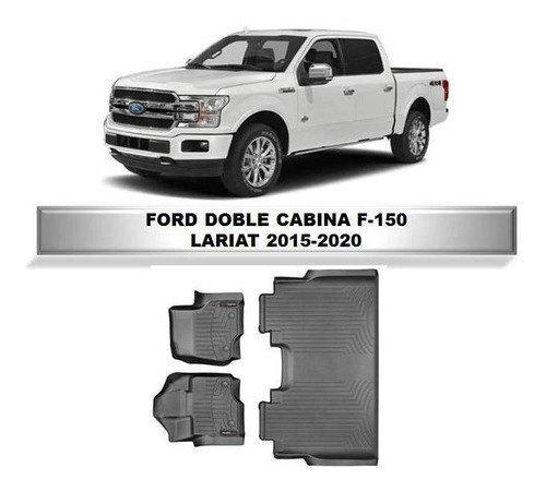 Alfombra Weathertech Bandeja Ford F-150 Doble Cab 2015-20