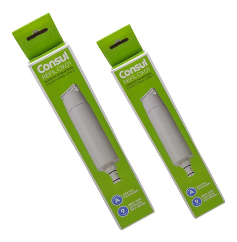 Imagem 1 de 5 de Kit 02 Filtros Purificador Consul Cix01 - Cpc30/cpb35/cpb36