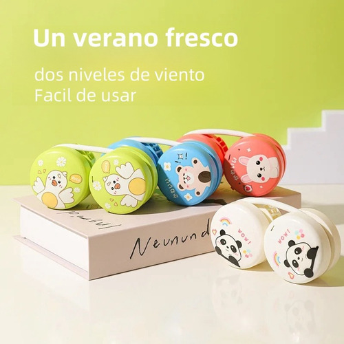 Ventilador Portátil De Cuello Sin Aspas Recargar Y Ajustable