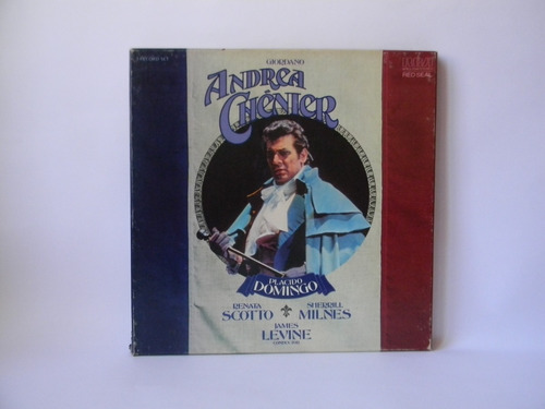 Andrea Chenier Giordano Caja 3 Lp Placido Domingo Vinilos