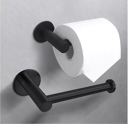 Modestly Priced Premium Porta rollo de papel higiénico color negro 60cm,  porta papel higienico 