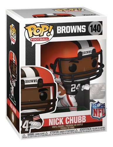 Muñeca Nick Chubb 140 de Funko Pop Football NFL Browns