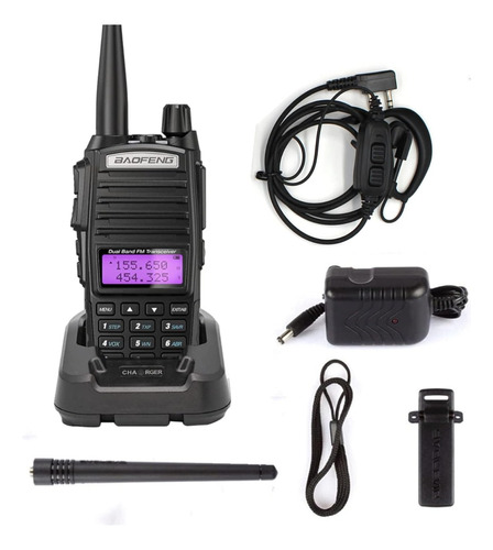 Radio Walkie Talkie Uhf Vhf Baofeng Uv-82 Con Auricular