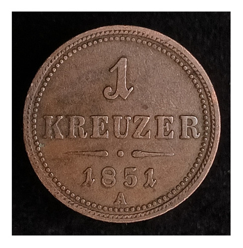 Austria 1 Kreuzer 1851 A Muy Bueno Km 2185