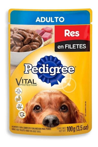 Alimento Perros Pedigree Adulto Puntas Carne De Res 10/100gr