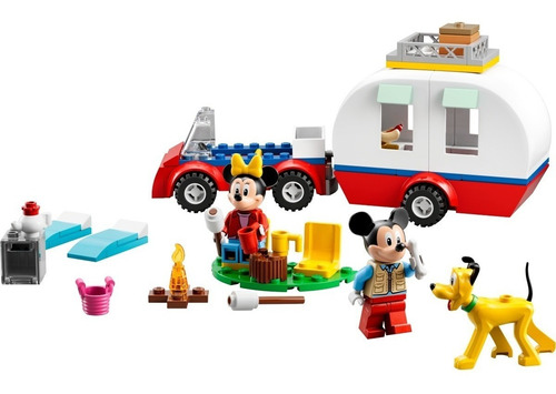 Lego Disney 10777 Acampamento Mickey Mouse Minnie E Pluto 4+