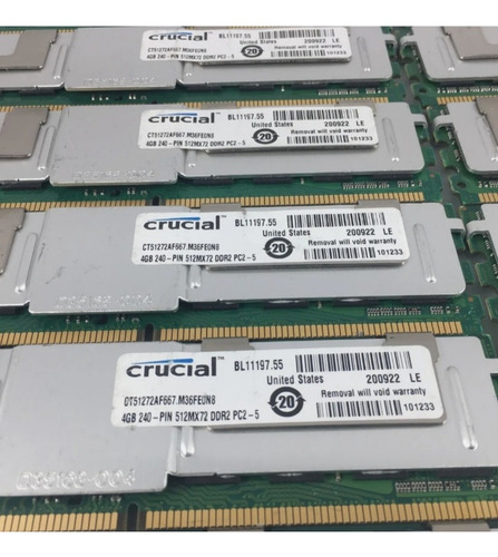 Memória 4gb Pc2-5300f 667mhz (Usado)