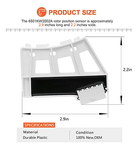 Conjunto De Sensor De Posición Del Rotor De Lavadora Oem 650