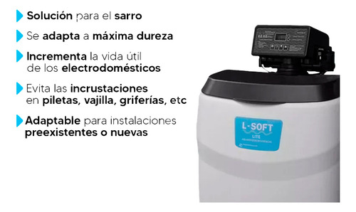 Ablandador De Agua Tienda Del Agua L Soft Lite Automático Alta Dureza 220v Con Resina Para Agua Dura Equipo Domiciliario Con Tablero De Control Fabricado Por Elektrim