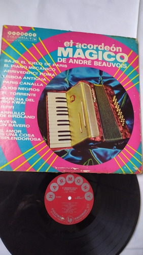 El Acordeón Mágico De André Beauvois Disco De Vinil Original