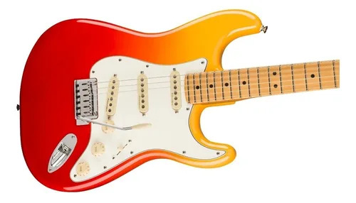 Guitarra eléctrica Fender Player plus Stratocaster de aliso tequila sunrise poliéster con diapasón de arce