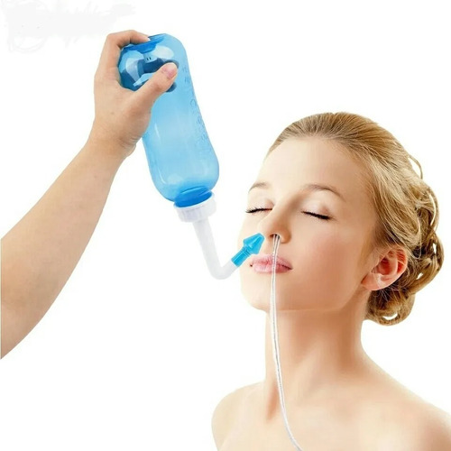 Limpador De Nariz/lavagem Nasal Eficiente 300ml 2 Bicos