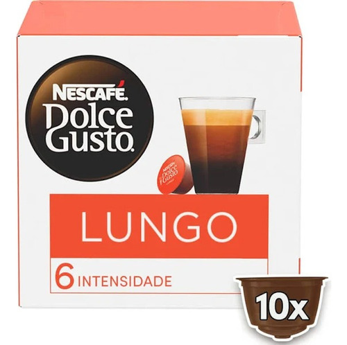 Nescafé Dolce Gusto Lungo 10 Unidade Cápsulas 120ml 