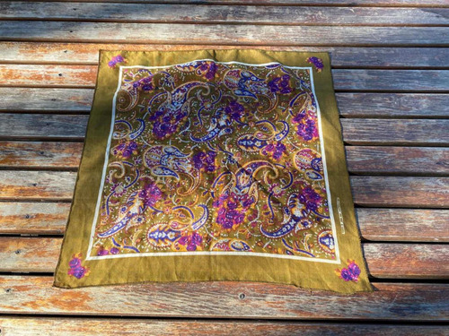 Pañuelo Pashmina Ruana De Algodón Estampado Marrón (^)