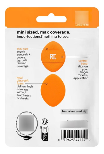 Mini Miracle Concealer Puff (6 Unidades) Real Techniques