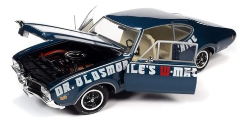 Oldsmobile 442 Dr, Auto World Escala 1/18 Azul