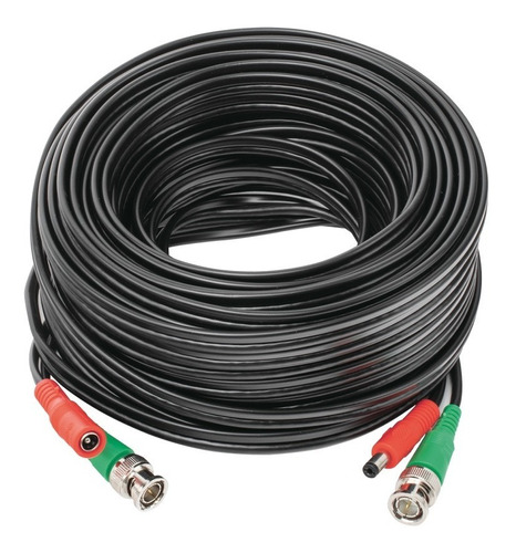 Cable Cctv Siames 20 Mts Para Camaras Seguridad Bnc Energia