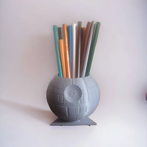 Porta Lápices Plumas Star Wars Impresa En 3d Death Star