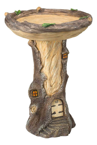 Hermoso F Pedestal De Baño For Pájaros Marrón Hecho A Mano F