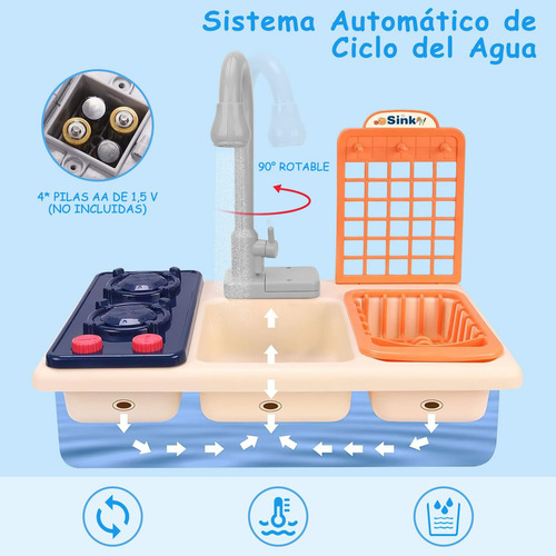 ! Cocina De Juguete For Niños, Set De Cocina Infantil,