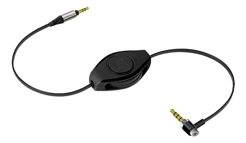 Retrak Cable Retractil De Audio De 3,5 Mm, Negro Etcable3535