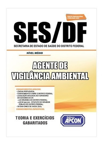 Apostila Ses-df 2020 - Agente De Vigilância Ambiental